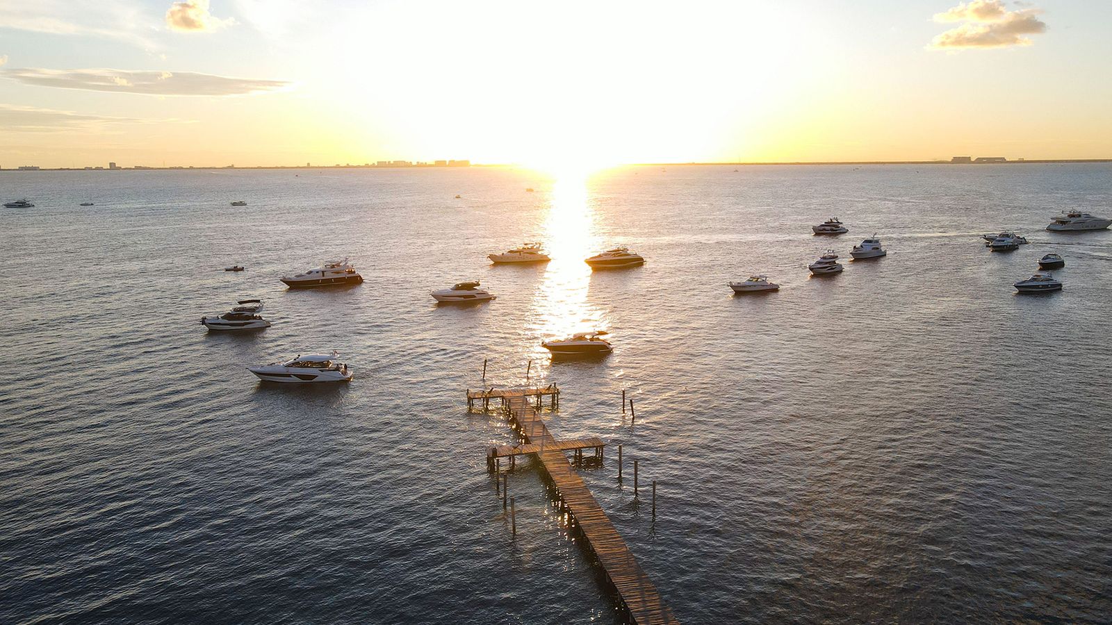 Vista aérea del muelle