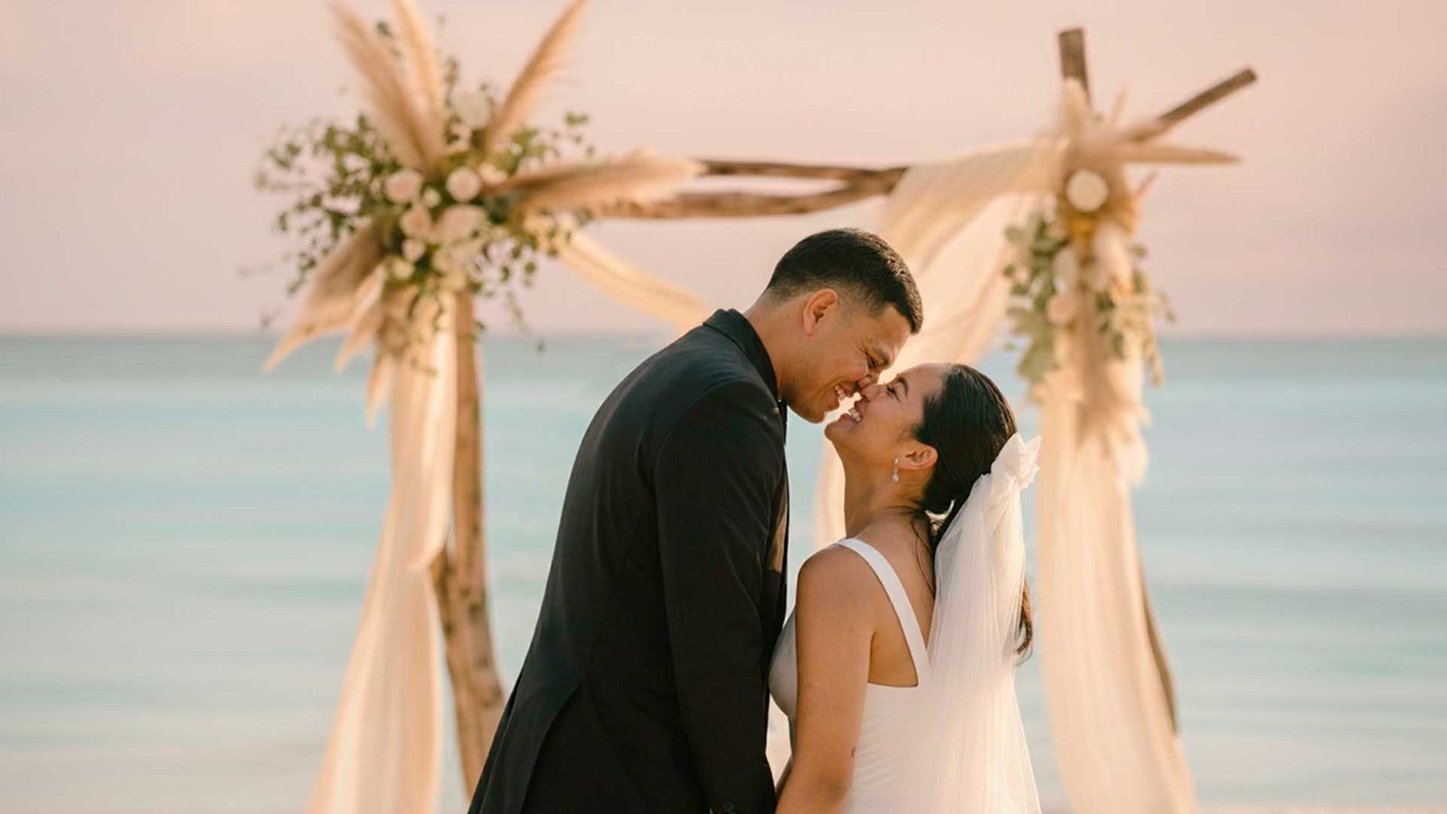 Private wedding by the water
