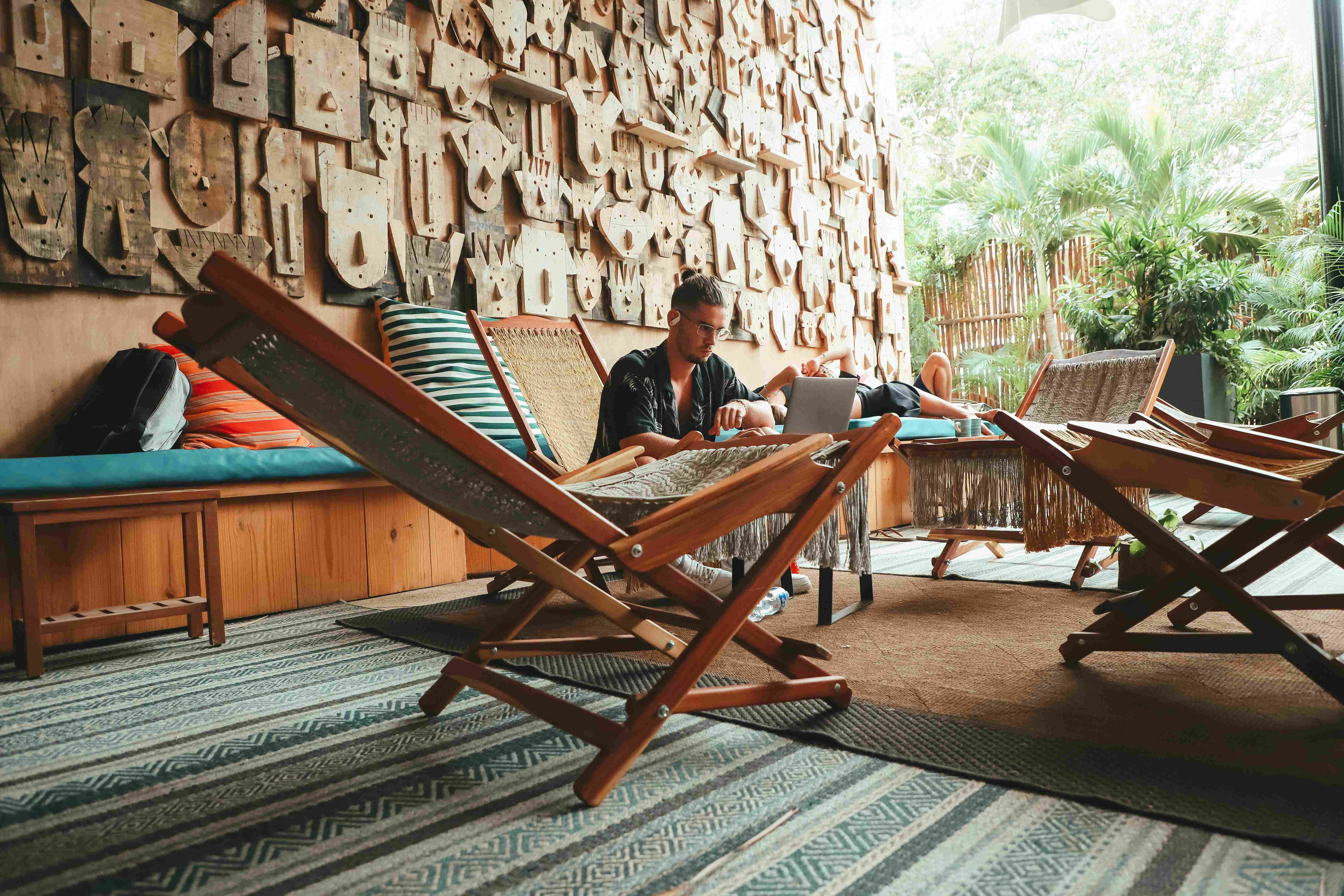 Workaway lifestyle in co-living spaces at Mayan Monkey