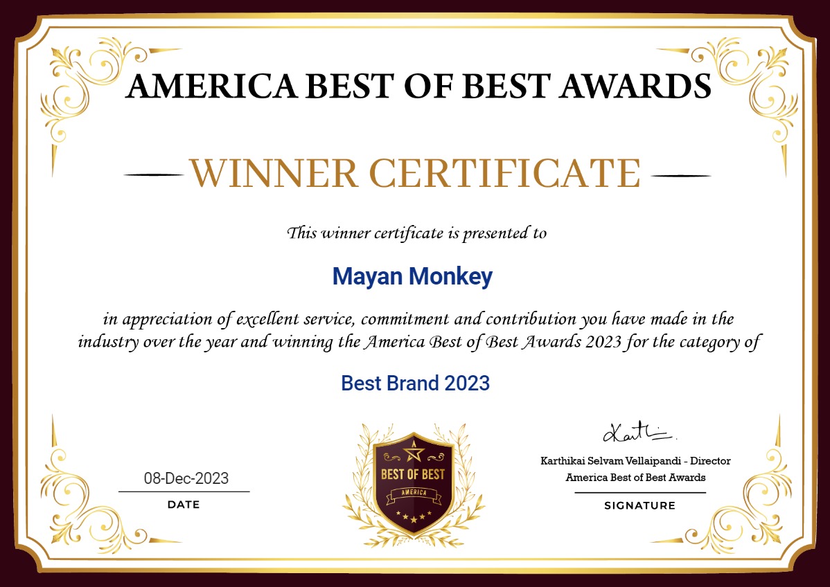 Mayan Monkey won the Best Hotel Brand Award